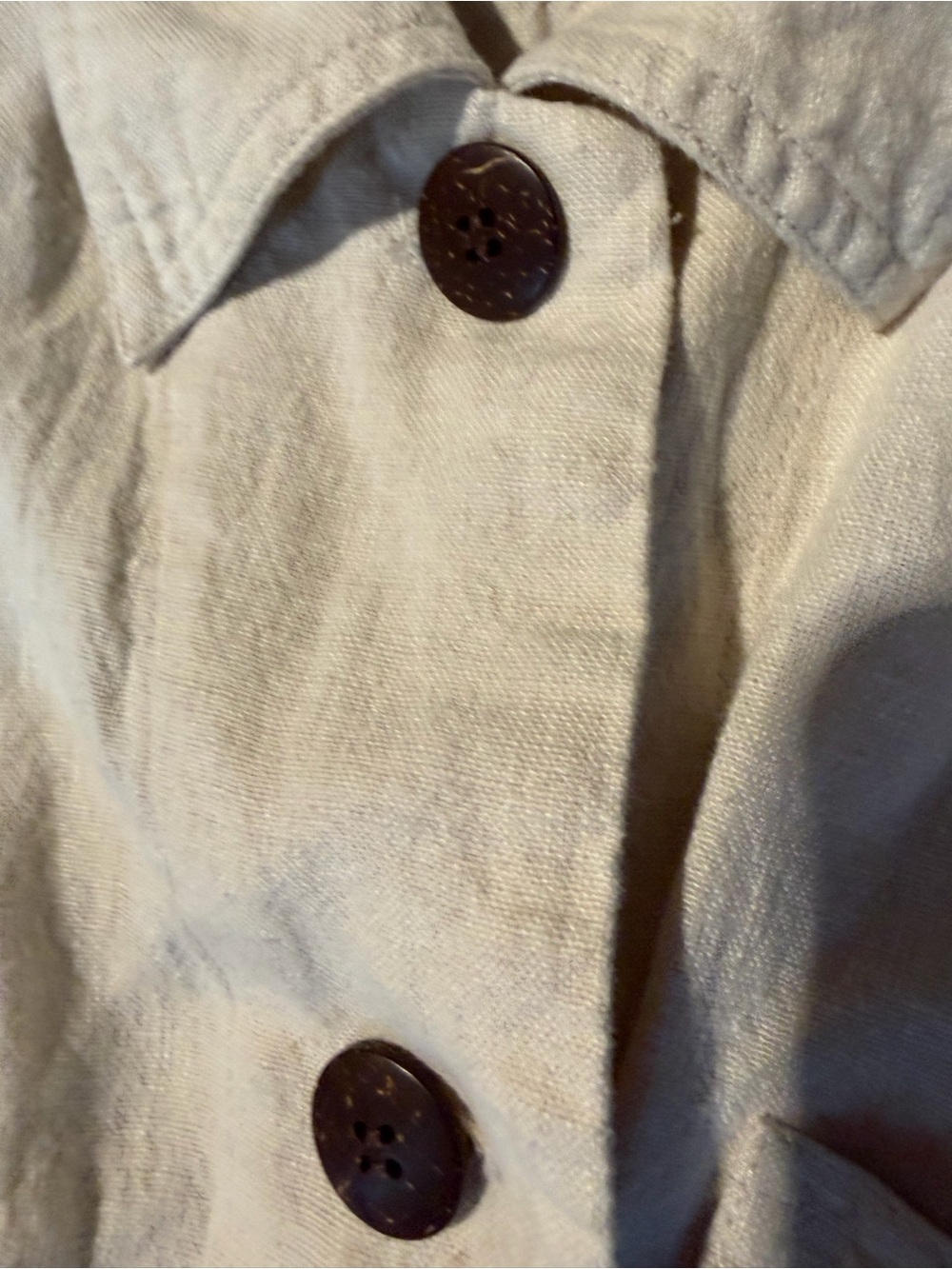 JM Collection Cream Button-Front Blazer Jacket - Picture 3 of 5
